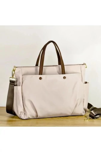 Bonluo Geantă De Mână/Crossbody Bej Din Calitate Premium Din Material Impermeabil Dimensiuni 30*38*12cm
