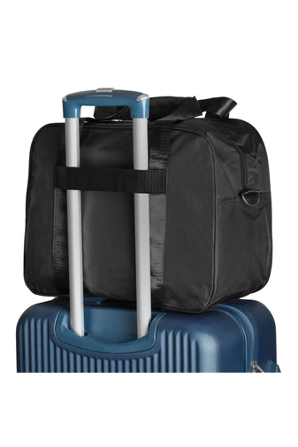 Geantă Voiaj Wizzair Ryanair Din Poliester Impermeabil Cu Posibilitate De Atașare La Troler Negru 40*30*20cm