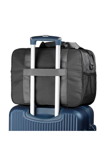 Geantă Voiaj Wizzair Ryanair Din Poliester Impermeabil Cu Posibilitate De Atașare La Troler Negru 40x30x20cm