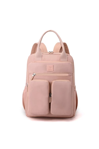 Bonluo Rucsac Roz Închis Multifunctional Cu Multiple Buzunare de Dimensiune Wizzair ( 40*30*20cm)