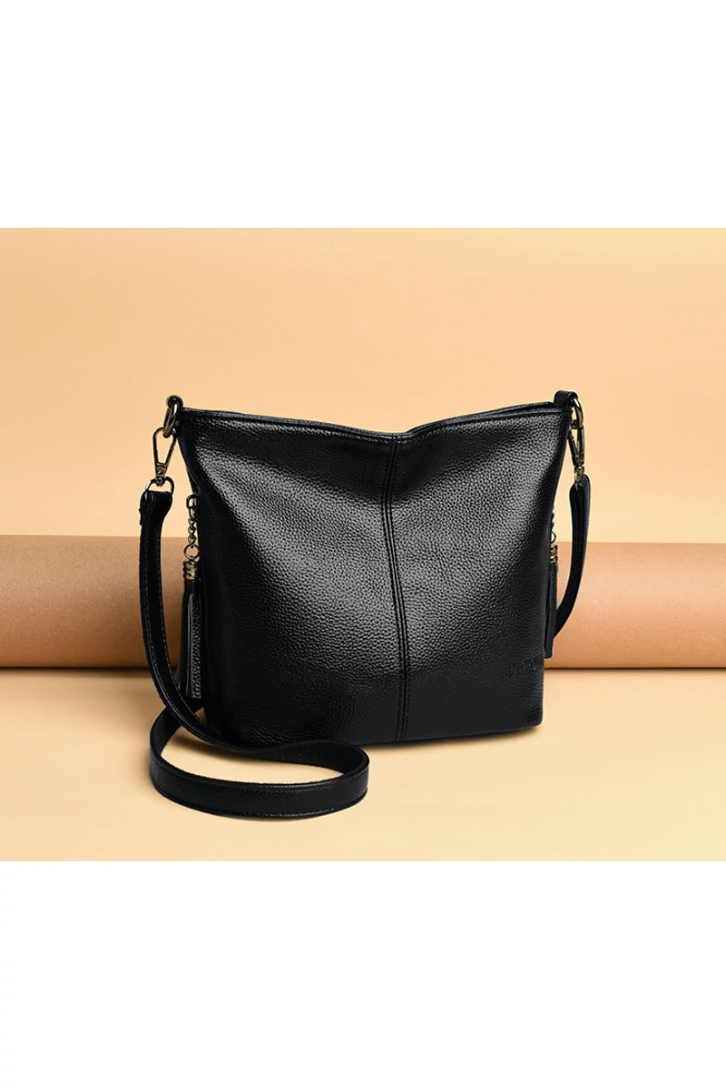 Bonluo Geantă Crossbody Neagră Din Imitație De Piele De Dimensiunea 20*21*10cm