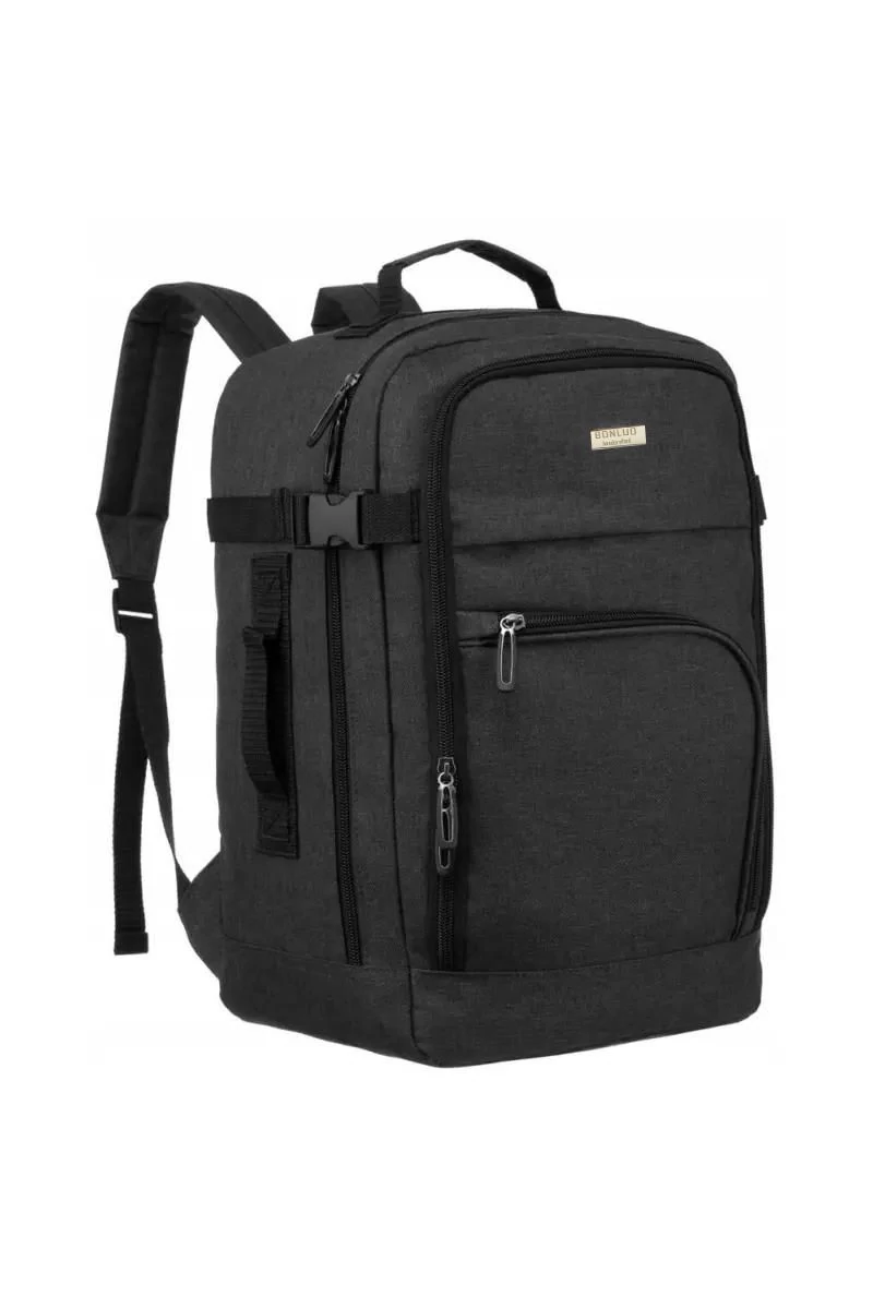 Rucsac Bonluo Negru Din Material Impermeabil, Dimensiune Gratuită Ryanair, Wizzair (40*30*20cm)