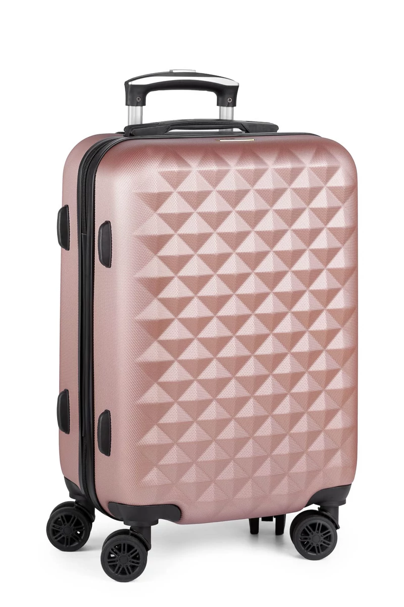 Troler Bagaj De Mână Rosegold Bonluo Cu Pereți Tari Dimensiune Wizz-Air 55*35*22cm Roți Detașabile