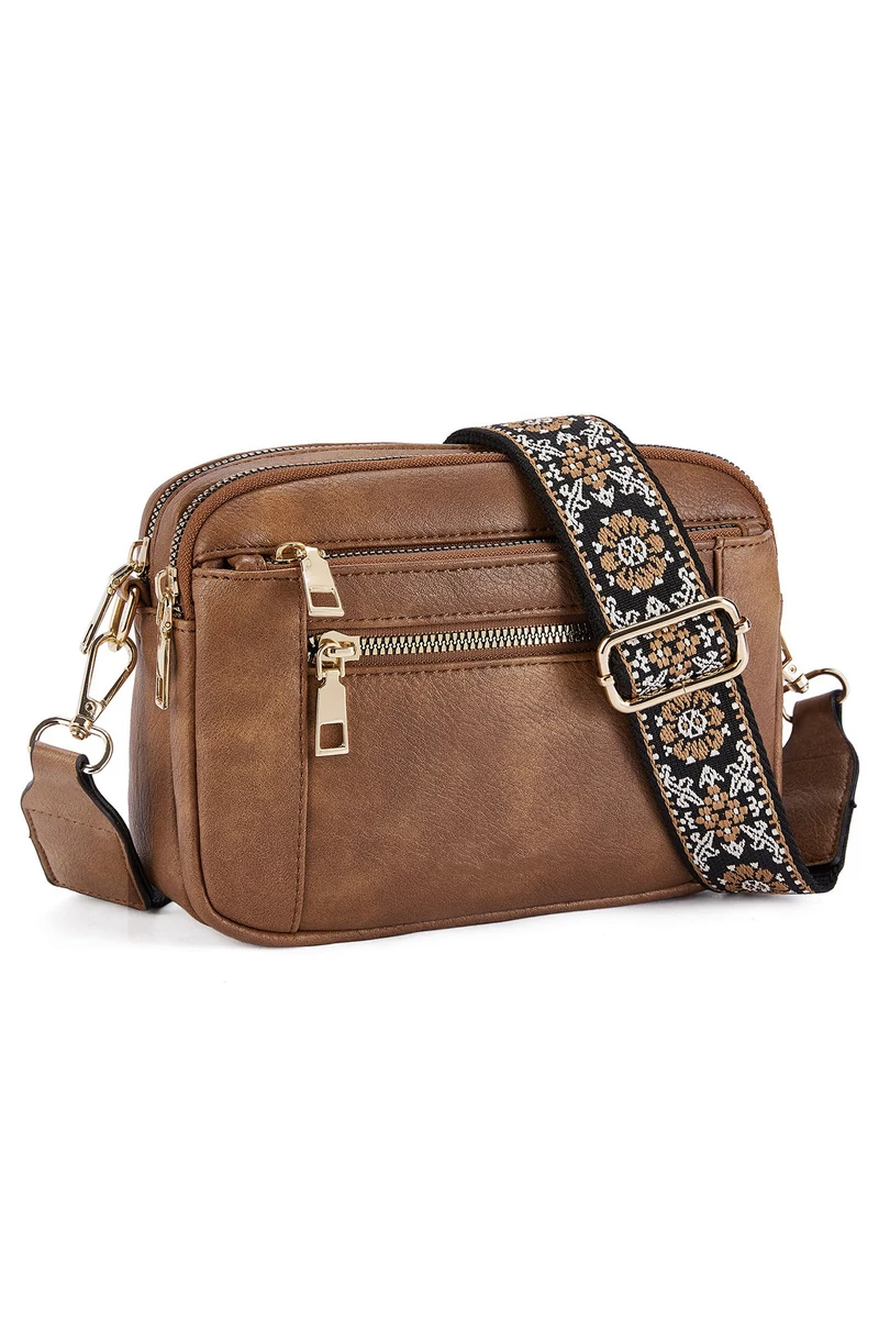Geanta Crossbody Maro Bretea Reglabila Din PU 20*15,6*5,1cm Bonulo