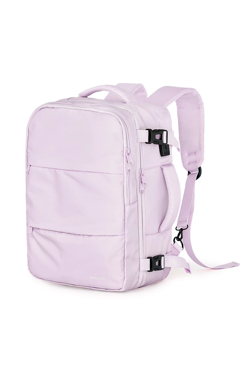 Rucsac Multifunctional Wizzair 40*30*20cm Violet Deschis Bonluo Cu Spatiu Laptop 15.6''