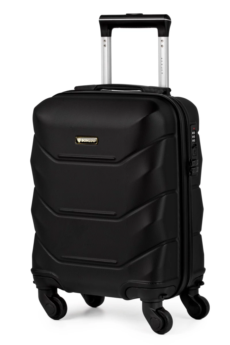 Troler Wizzair Ryanair  Bagaj De Mână Bonluo Negru Din ABS De Dimensiunea 40*30*20cm