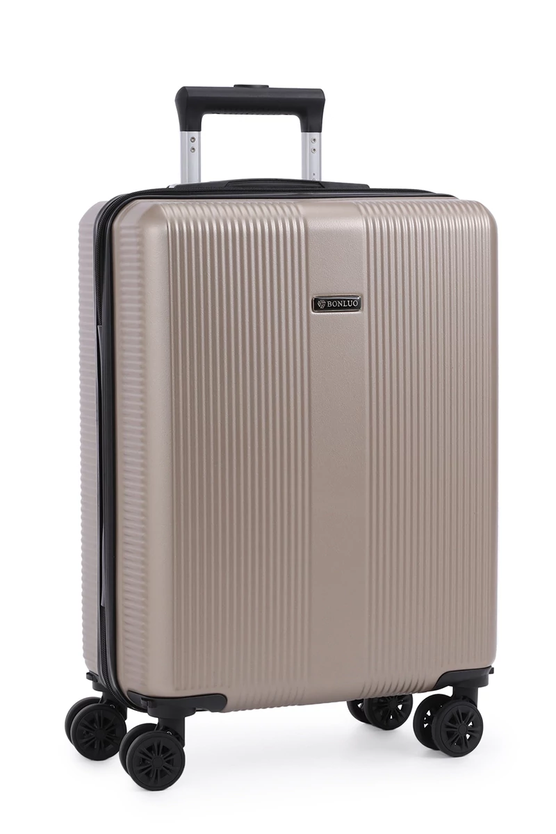 Troler De Cabină Wizzair Culoarea Șampaniei Bonluo Cu Pereți Tari 55*40*20cm Roți Detașabile