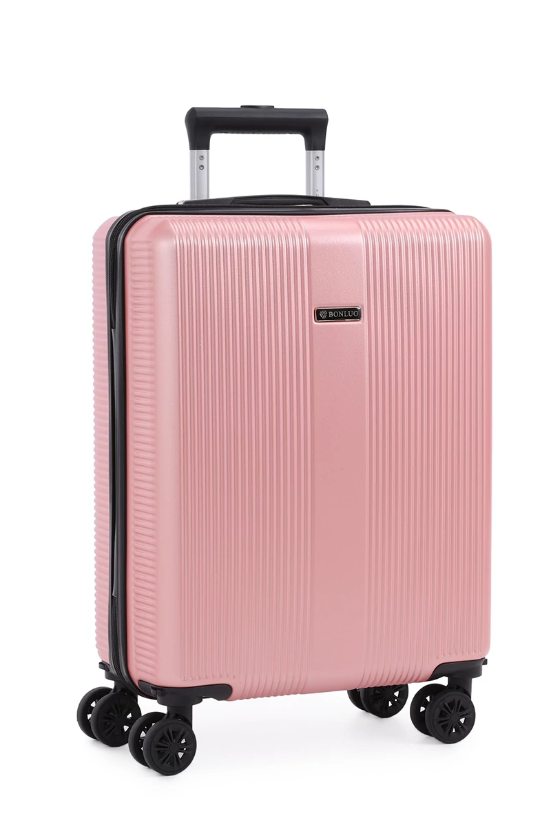 Troler De Cabină Wizzair Roz Bonluo Cu Pereți Tari 55*40*20cm Roți Detașabile