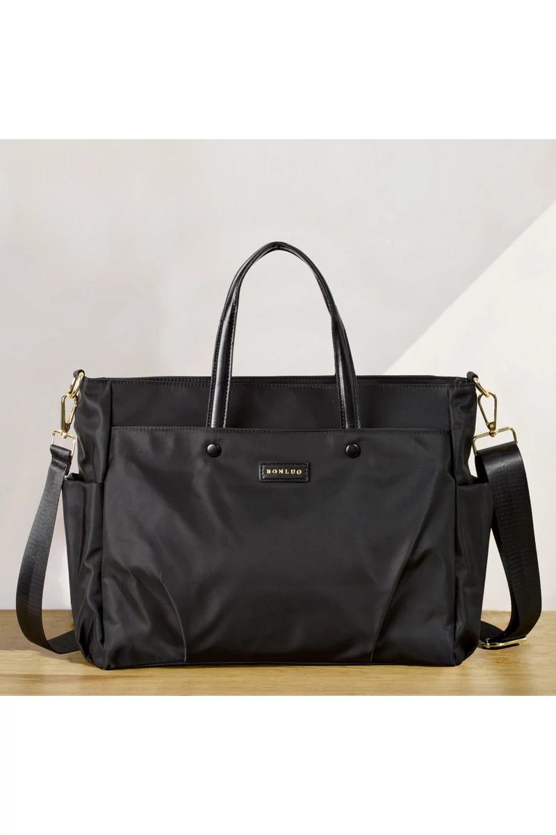 Bonluo Geantă De Mână/Crossbody Negru Din Calitate Premium Din Material Impermeabil Dimensiuni 30*38*12cm