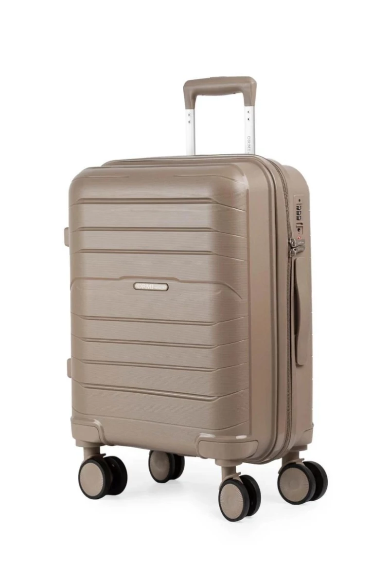 Troler De Cabină Ormi Ricegold Polipropilen De Calitate Premium Extrem De Rezistent Cu Roți Detașabile 53*35*20cm