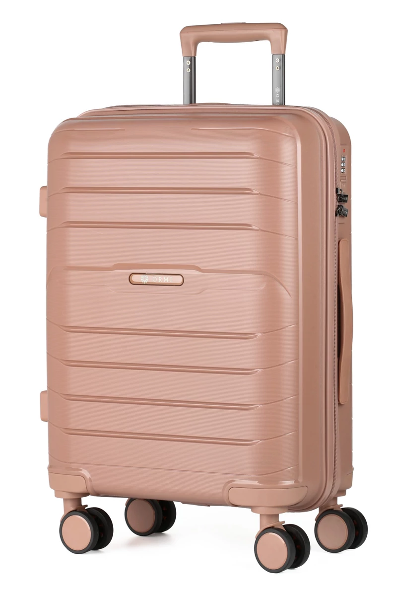 Troler Mare Ormi Rosegold Polipropilen De Calitate Premium Extrem De Rezistent La Șocuri Dimensiunea 76*50*28cm