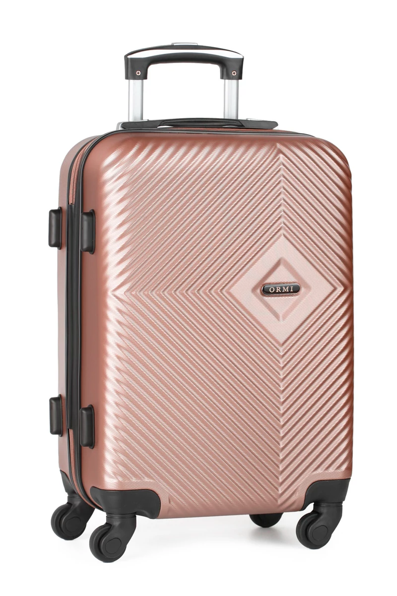 Troler Mare Cu Pereți Tari ABS Rosegold Cu Cifru TSA 75*48*27cm