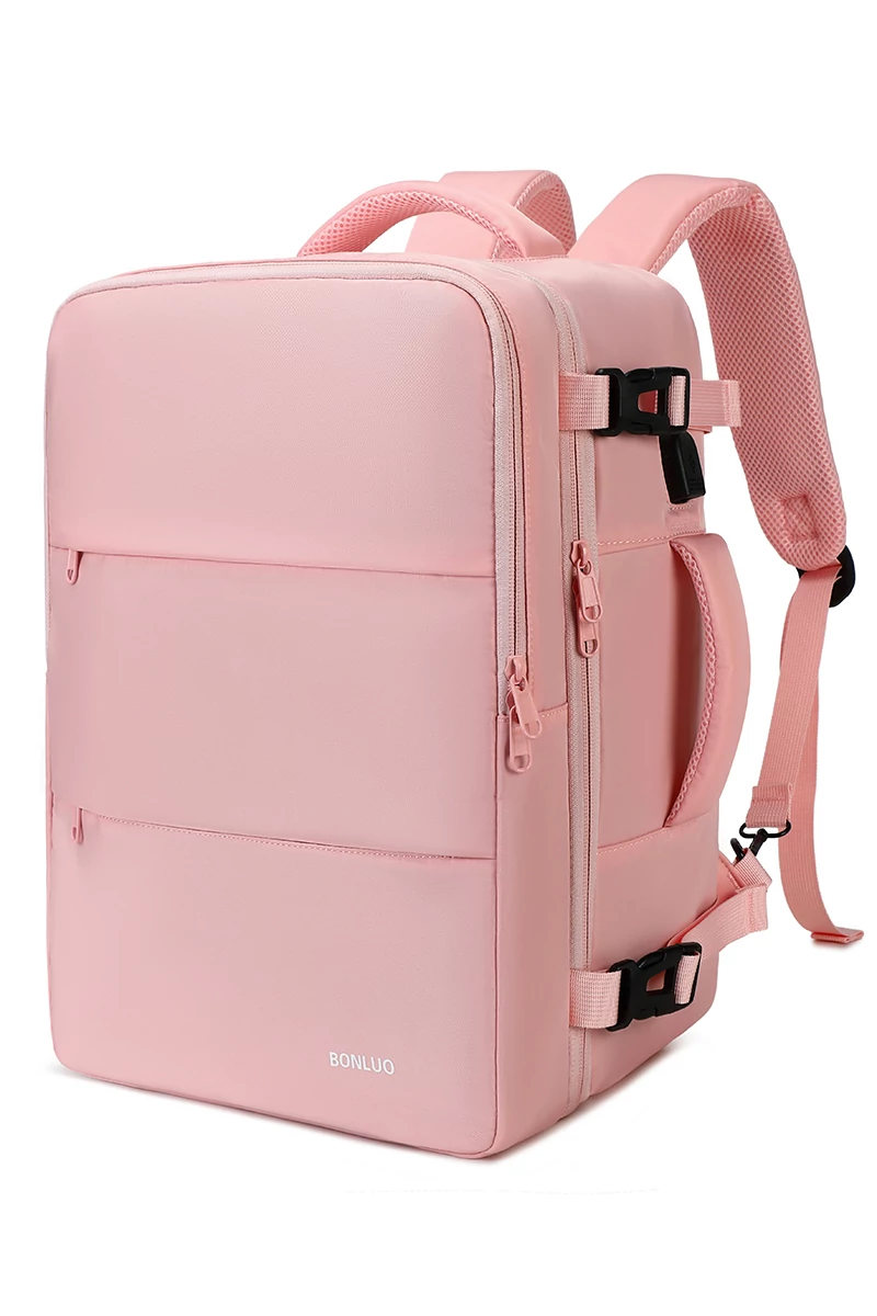 Rucsac Multifunctional Wizzair 40*30*20cm Roz Deschis Bonluo Cu Spatiu Laptop 15.6''
