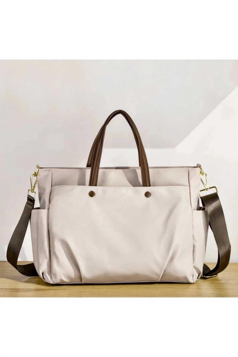 Bonluo Geantă De Mână/Crossbody Bej Din Calitate Premium Din Material Impermeabil Dimensiuni 30*38*12cm