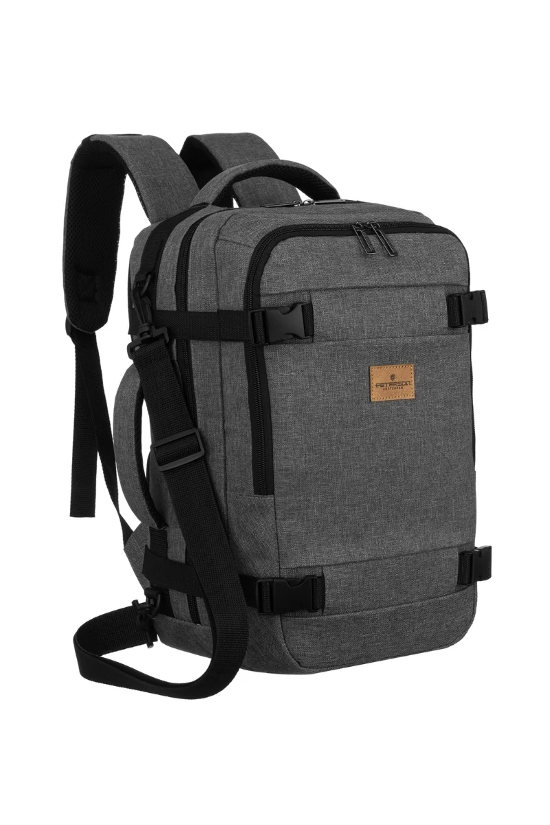 Rucsac Wizzair Ryanair Din Poliester Impermeabil Gri Cu Compartimente Multiple Peterson 40*25*20cm