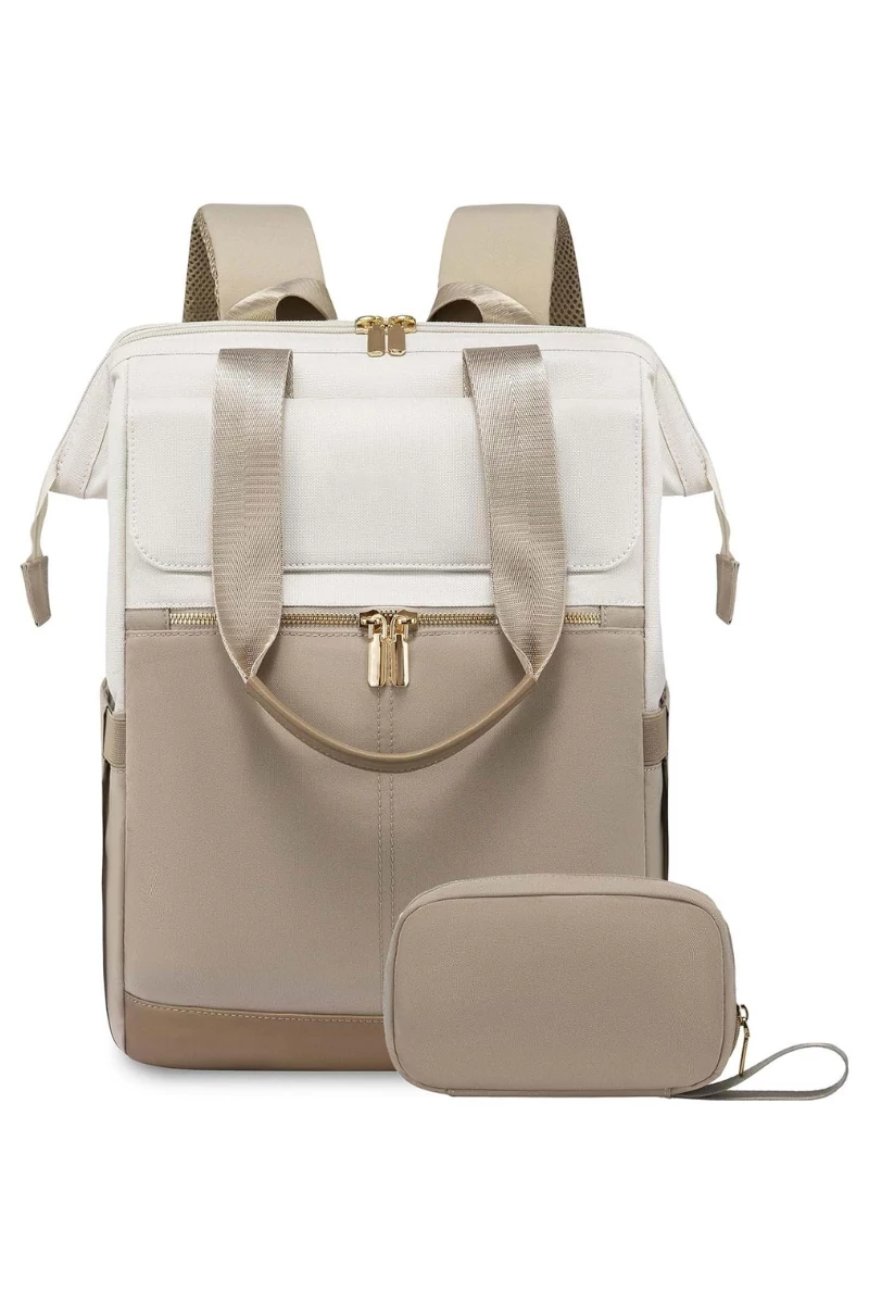 Rucsac Wizzair Bagaj De Mână Din Poliester Impermeabil Cu Mini Organizator Inclus Khaki-Bej 40*30*20cm