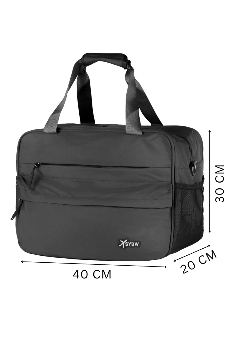 Geantă Voiaj Wizzair Ryanair Din Poliester Impermeabil Cu Posibilitate De Atașare La Troler Negru 40x30x20cm