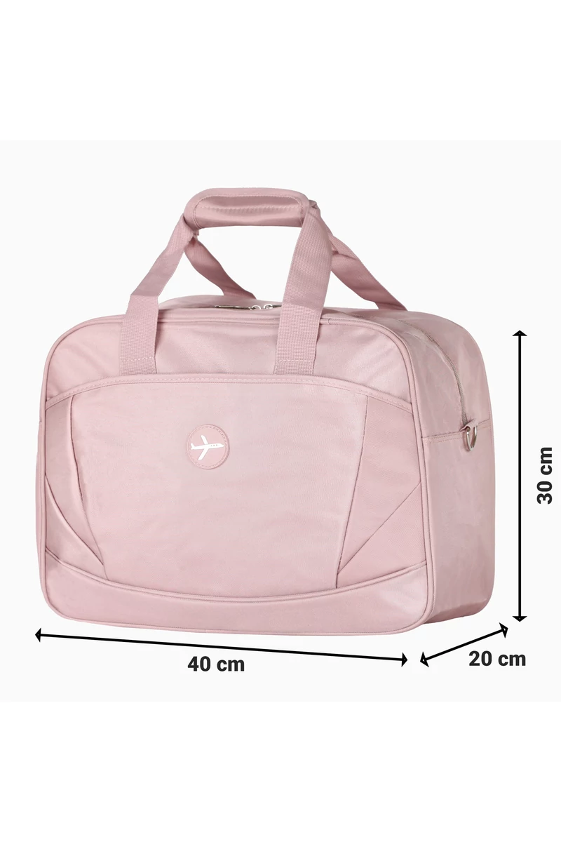 Geantă De Voiaj Wizzair Roz Deschis Din Poliester Impermeabil Cu Atașare La Troler 40*30*20 cm 